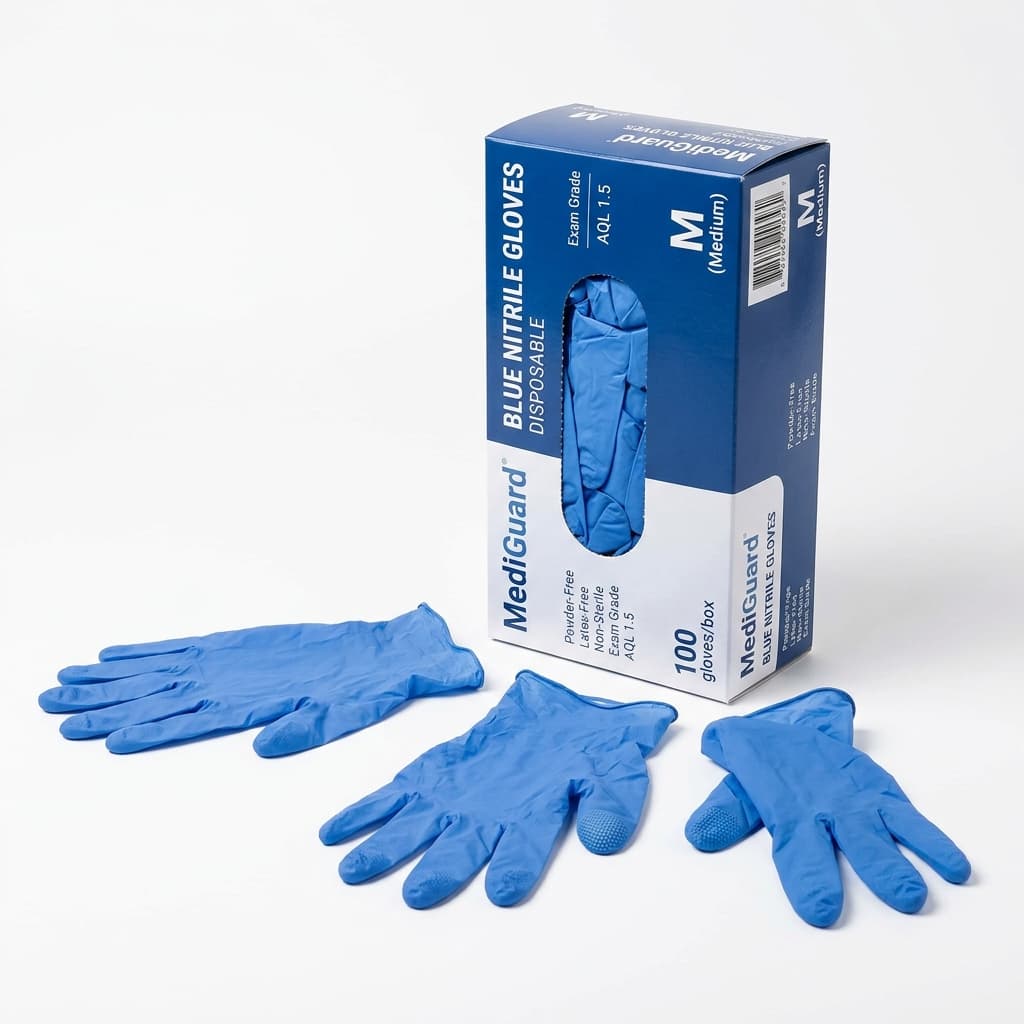 Nitrile Disposable Gloves (Blue) - 1000 Pack